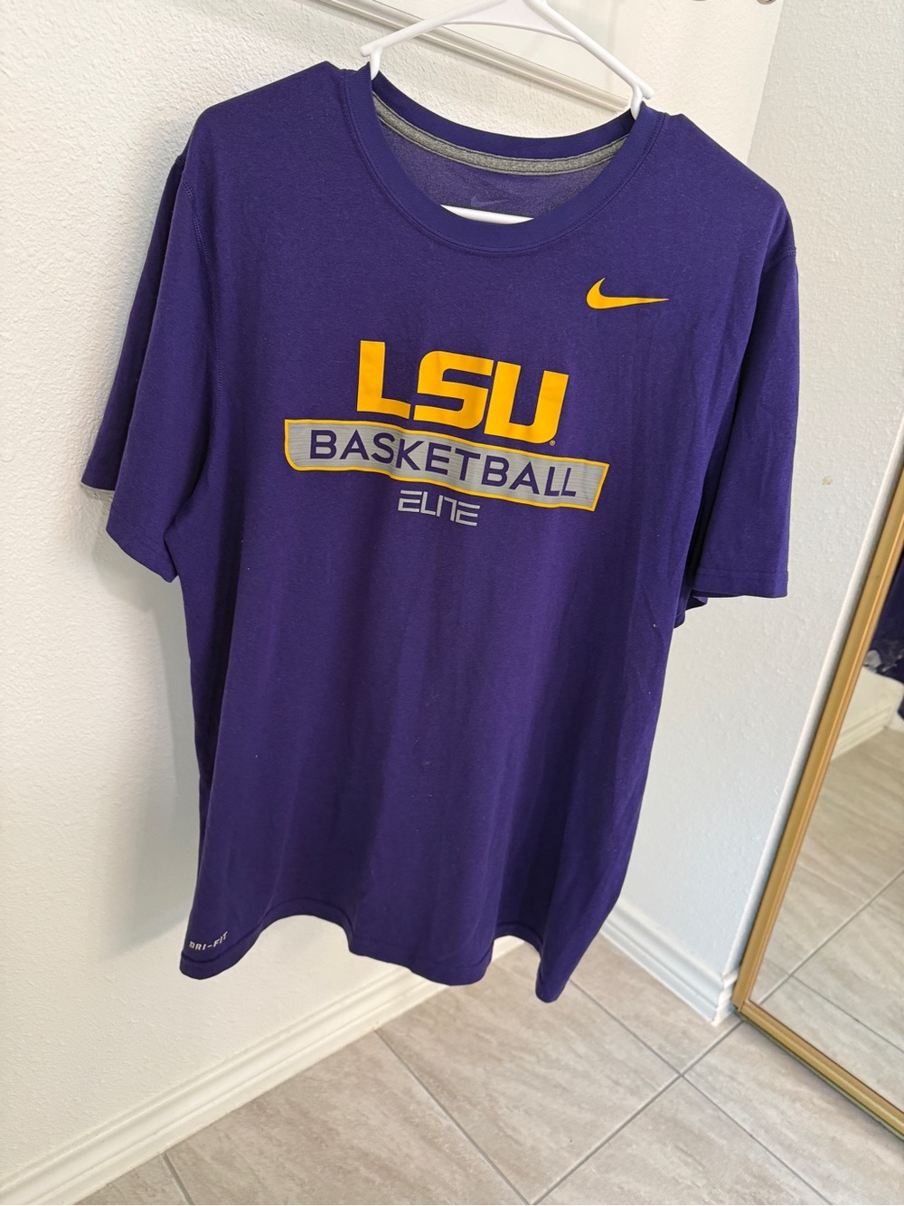 Nike Purple Tee with Gold Accents